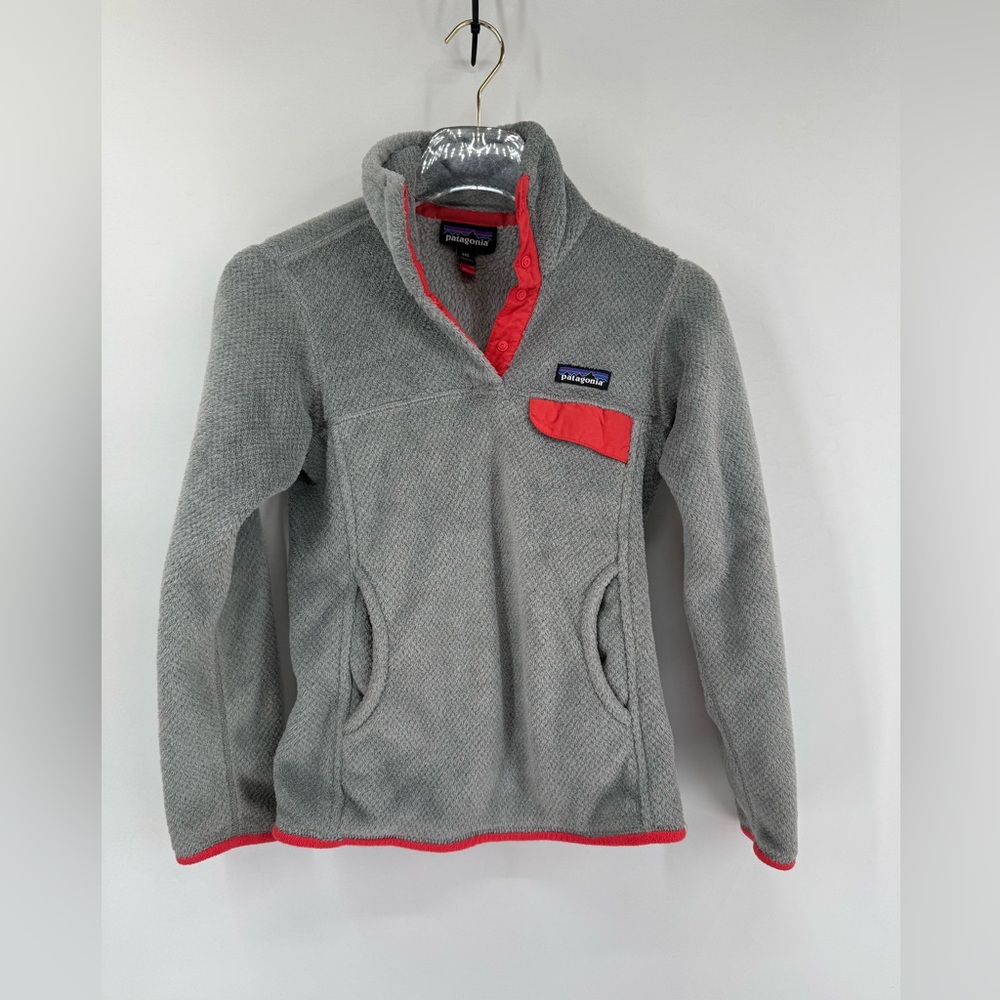 PATAGONIA WOMEN'S‎ RE-TOOL SNAP T PULLOVER FLEECE LINED SWEATER size xxs